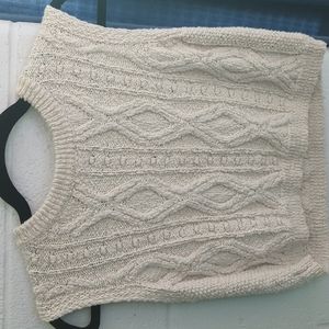 Knitted Cropped Sweater Vest